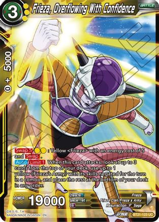 Frieza, Overflowing With Confidence (BT21-123) - Wild Resurgence Foil