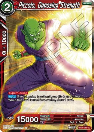Piccolo, Opposing Strength (BT21-015) - Wild Resurgence Foil
