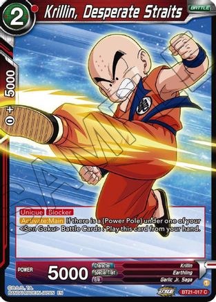 Krillin, Desperate Straits (BT21-017) - Wild Resurgence Foil