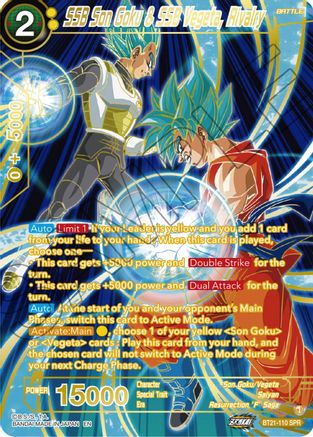 SSB Son Goku & SSB Vegeta, Rivalry (SPR) (BT21-110) - Wild Resurgence Foil