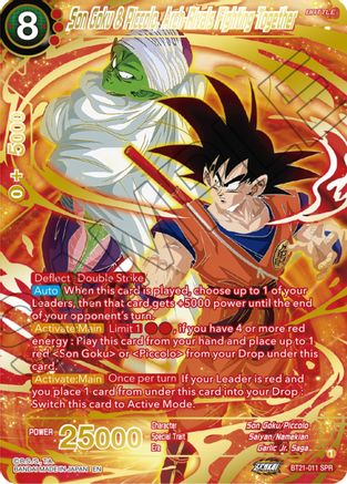 Son Goku & Piccolo, Arch-Rivals Fighting Together (SPR) (BT21-011) - Wild Resurgence Foil
