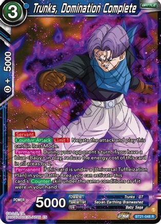 Trunks, Domination Complete (BT21-048) - Wild Resurgence Foil