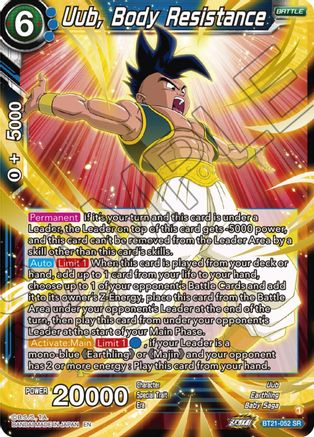 Uub, Body Resistance (BT21-052) - Wild Resurgence Foil