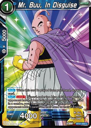 Mr. Buu, In Disguise (BT21-059) - Wild Resurgence