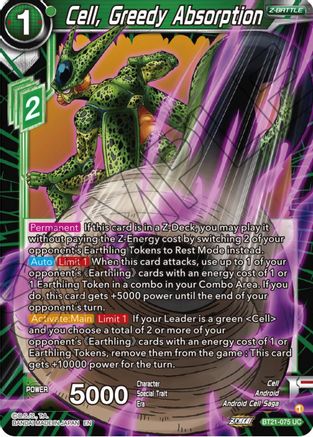 Cell, Greedy Absorption (BT21-075) - Wild Resurgence Foil