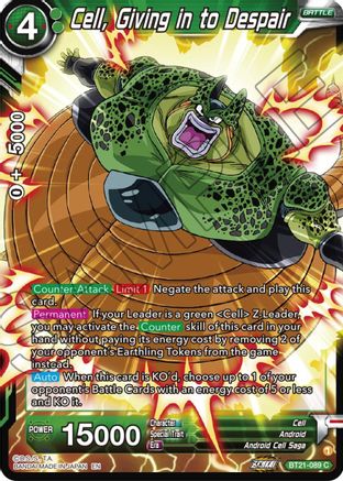 Cell, Giving in to Despair (BT21-089) - Wild Resurgence Foil