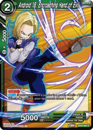 Android 18, Encroaching Hand of Evil (BT21-087) - Wild Resurgence