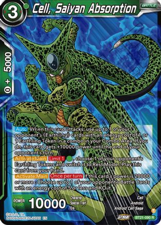 Cell, Saiyan Absorption (BT21-090) - Wild Resurgence Foil