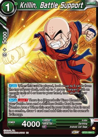 Krillin, Battle Support (BT21-084) - Wild Resurgence Foil