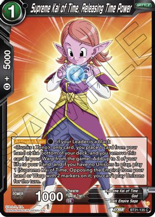 Supreme Kai of Time, Releasing Time Power (BT21-135) - Wild Resurgence