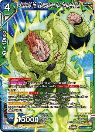 Android 16, Companion for Desperation (BT21-144) - Wild Resurgence Foil