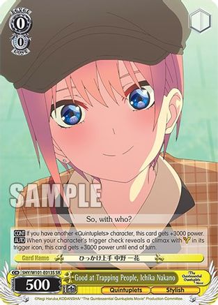 Good at Trapping People, Ichika Nakano (SR) (5HY/W101-E013S SR) - The Quintessential Quintuplets Movie