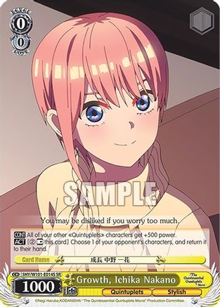 Growth, Ichika Nakano (SR) (5HY/W101-E014S SR) - The Quintessential Quintuplets Movie