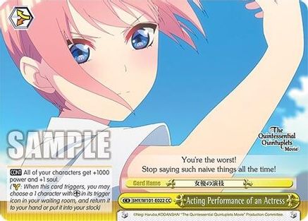 Acting Performance of an Actress (5HY/W101-E022 CC) - The Quintessential Quintuplets Movie
