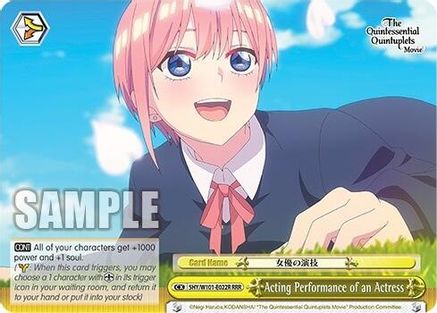 Acting Performance of an Actress (RRR) (5HY/W101-E022R RRR) - The Quintessential Quintuplets Movie