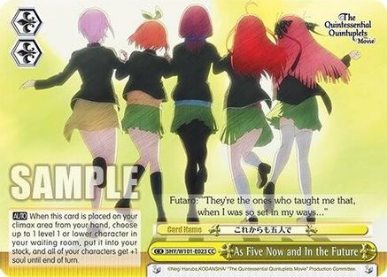 As Five Now and In the Future (5HY/W101-E023 CC) - The Quintessential Quintuplets Movie