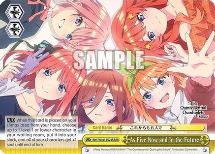 As Five Now and In the Future (RRR) (5HY/W101-E023R RRR) - The Quintessential Quintuplets Movie