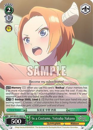 In a Costume, Yotsuba Nakano (5HY/W101-E033 U) - The Quintessential Quintuplets Movie