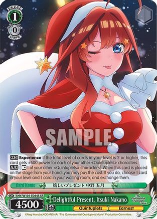 Delightful Present, Itsuki Nakano (SR) (5HY/W101-E044S SR) - The Quintessential Quintuplets Movie