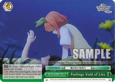 Feelings Void of Lies (5HY/W101-E048 CR) - The Quintessential Quintuplets Movie