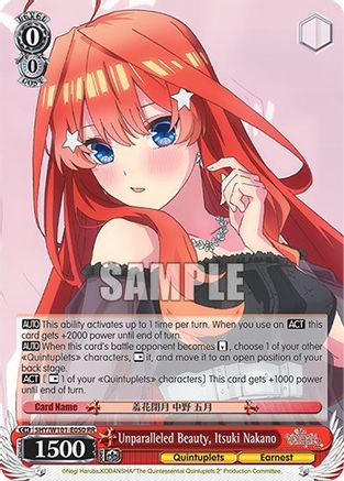 Unparalleled Beauty, Itsuki Nakano (5HY/W101-E050 RR) - The Quintessential Quintuplets Movie