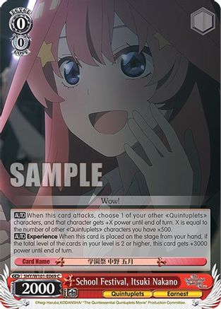 School Festival, Itsuki Nakano (5HY/W101-E069 C) - The Quintessential Quintuplets Movie