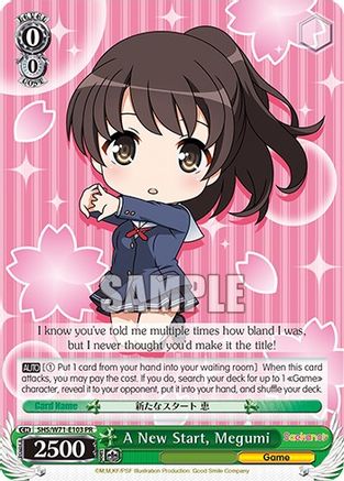 A New Start, Megumi (SHS/W71-E103 PR) - Saekano How to Raise a Boring Girlfriend. flat