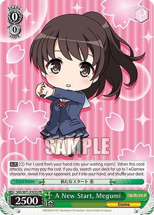A New Start, Megumi (Foil) (SHS/W71-E103S PR) - Saekano How to Raise a Boring Girlfriend. flat