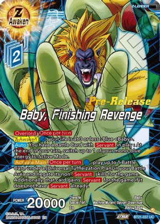Baby, Finishing Revenge (BT21-037) - Wild Resurgence PreRelease Cards