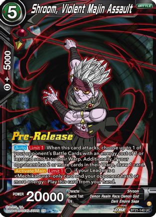 Shroom, Violent Majin Assault (BT21-140) - Wild Resurgence PreRelease Cards