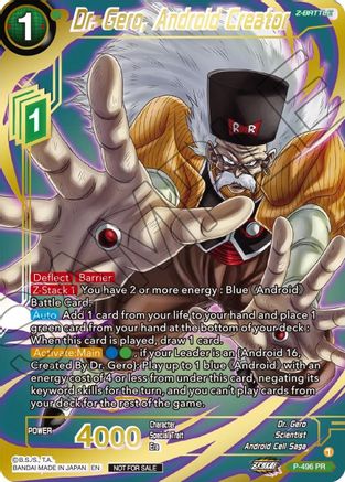 Dr. Gero, Android Creator (Gold Stamped) (P-496) - Promotion Cards Foil