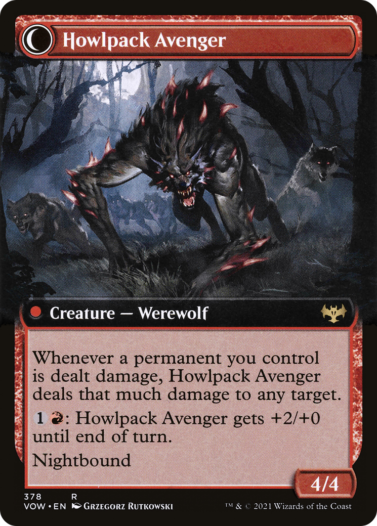 Ill-Tempered Loner (Extended Art) (VOW-378) - Innistrad: Crimson Vow: (Extended Art, Double Faced Transform) Foil