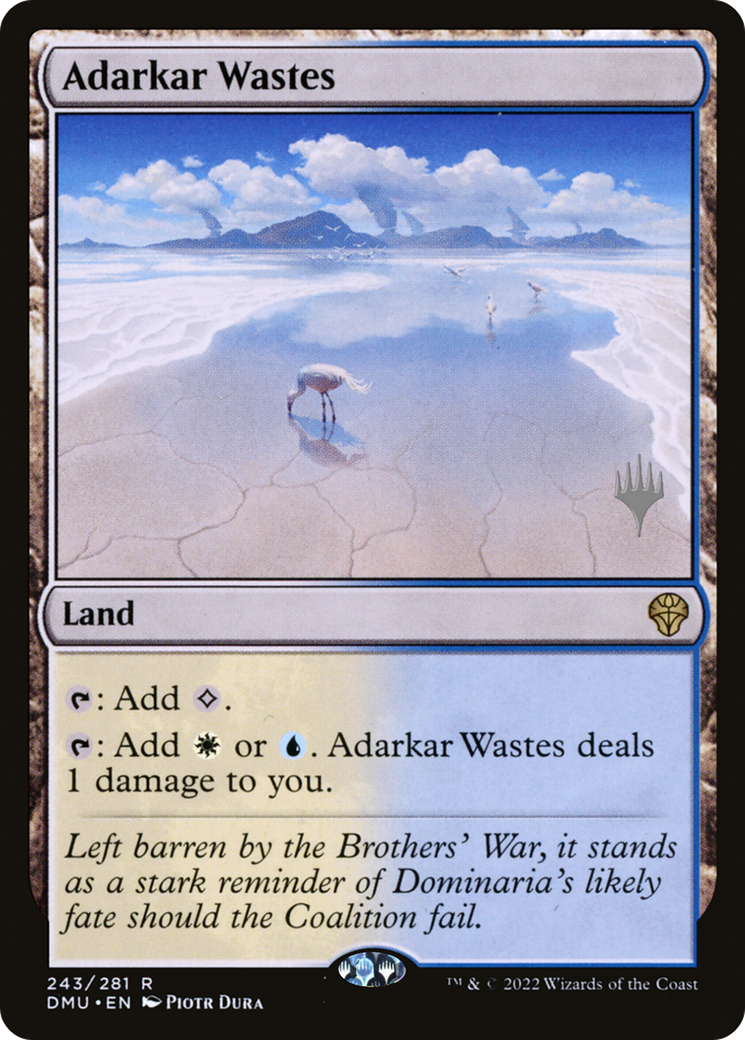 Adarkar Wastes (PPDMU-243) - Dominaria United Promos Foil
