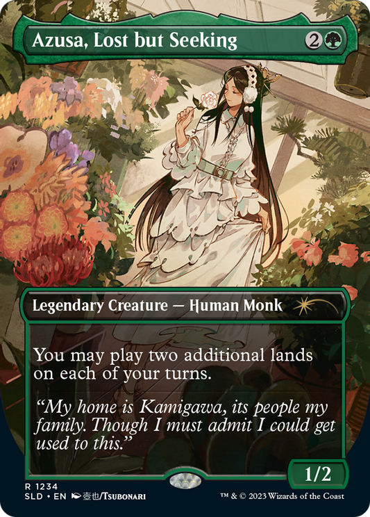 Azusa, Lost but Seeking (SLD-1234) - Secret Lair Drop (Borderless) Foil