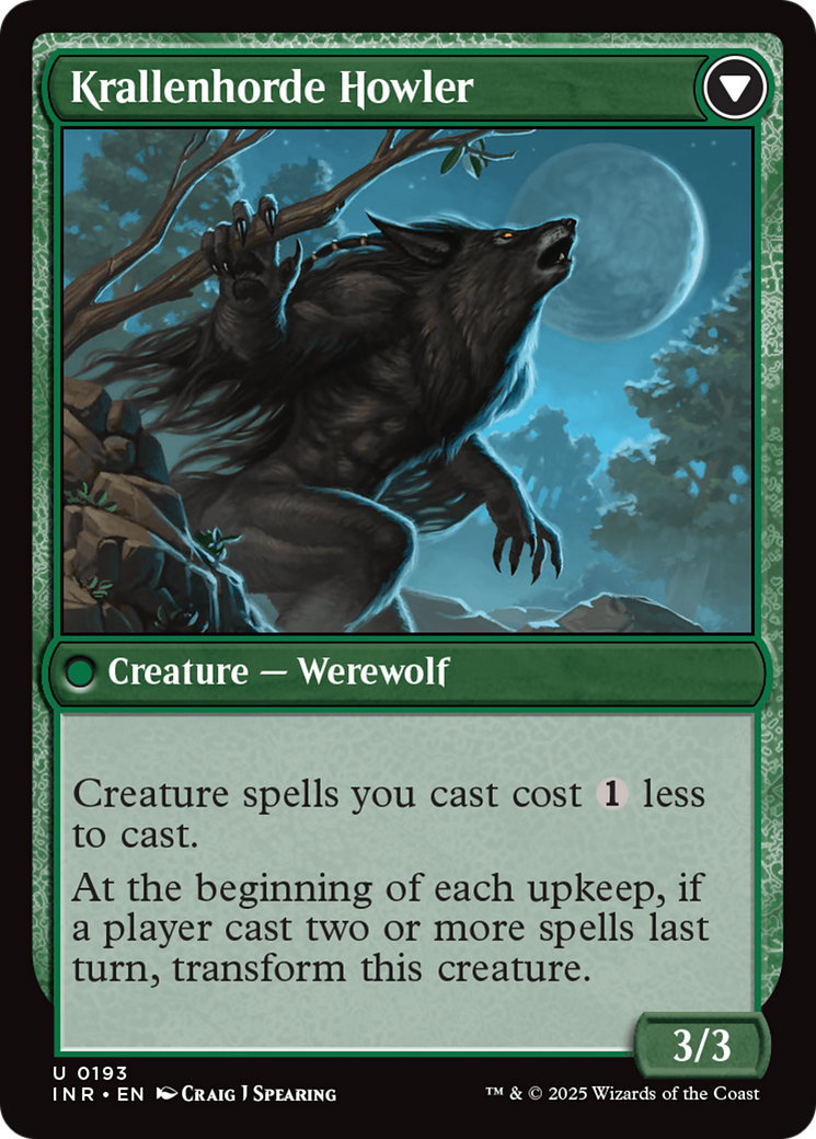 Duskwatch Recruiter // Krallenhorde Howler (INR-193) - Innistrad Remastered Foil