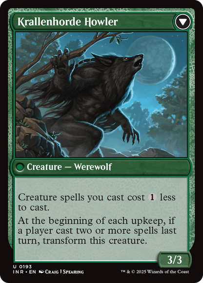 Duskwatch Recruiter // Krallenhorde Howler (INR-193) - Innistrad Remastered