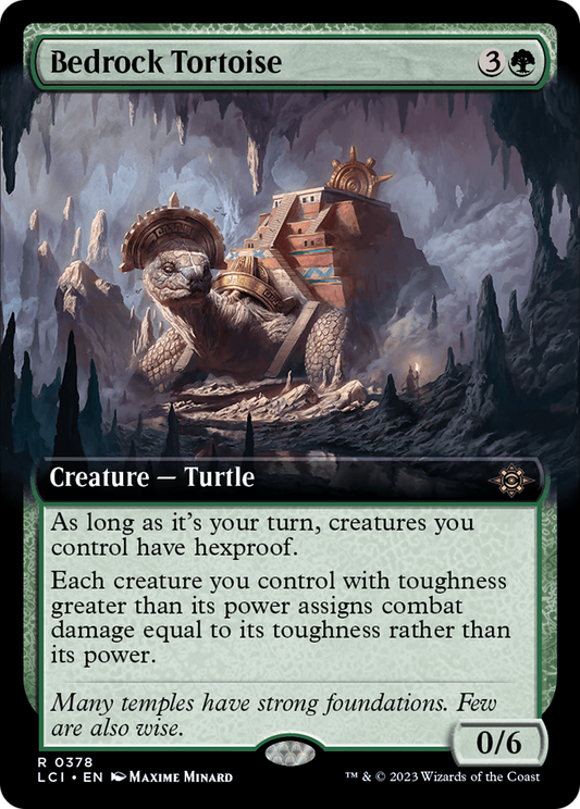 Bedrock Tortoise (Extended Art) (LCI-378) - The Lost Caverns of Ixalan: (Extended Art) Foil