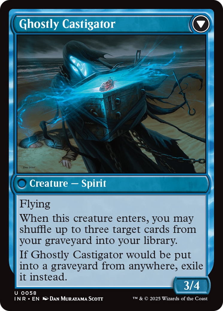 Covetous Castaway // Ghostly Castigator (INR-058) - Innistrad Remastered Foil