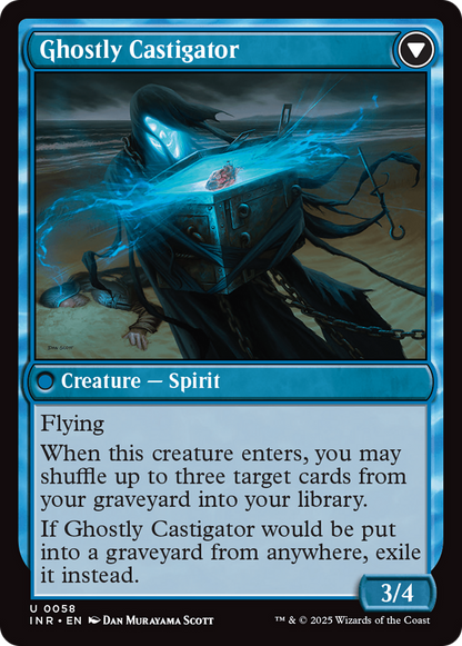 Covetous Castaway // Ghostly Castigator (INR-058) - Innistrad Remastered