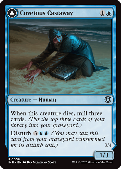 Covetous Castaway // Ghostly Castigator (INR-058) - Innistrad Remastered Foil