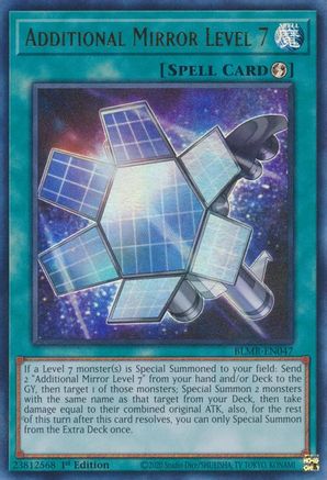 Additional Mirror Level 7 (BLMR-EN047) - Battles of Legend: Monstrous Revenge 1st Edition