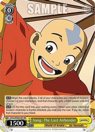 Aang: The Last Airbender (ATLA/WX04-001 RR) - Avatar: The Last Airbender