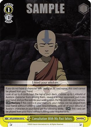 Aang: Consulting His Past Selves (ATLA/WX04-019 U) - Avatar: The Last Airbender