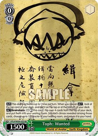 Toph: Wanted (ATLA/WX04-023 RR) - Avatar: The Last Airbender
