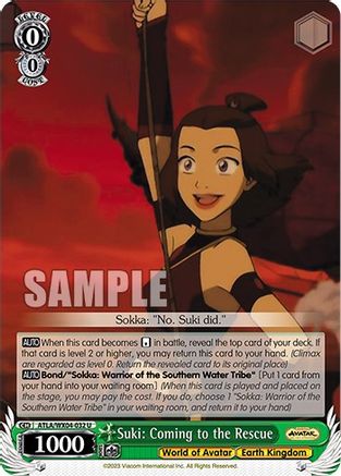 Suki: Coming to the Rescue (ATLA/WX04-032 U) - Avatar: The Last Airbender