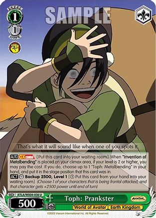 Toph: Prankster (ATLA/WX04-036 U) - Avatar: The Last Airbender