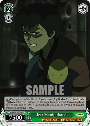 Jet: Manipulated (ATLA/WX04-042 C) - Avatar: The Last Airbender