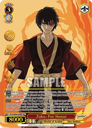Zuko: For Honor (SEC) (ATLA/WX04-049SEC SEC) - Avatar: The Last Airbender