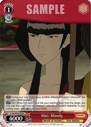Mai: Moody (ATLA/WX04-055 R) - Avatar: The Last Airbender