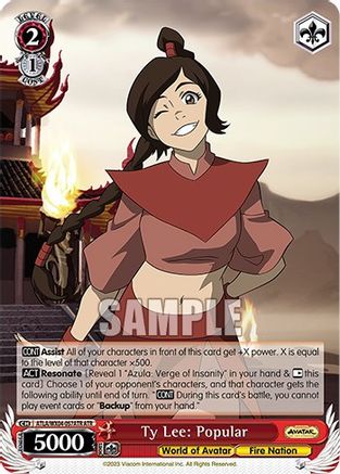 Ty Lee: Popular (ATR) (ATLA/WX04-057ATR ATR) - Avatar: The Last Airbender